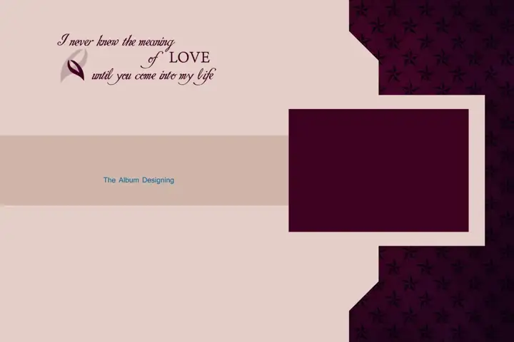 12x18 Wedding Album Cover PSD in Ornate Peacock Art Style