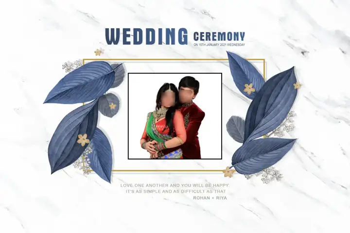 12x18 Wedding Album Cover PSD in Premium Mandala Art Style