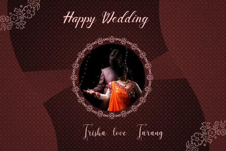 12x18 Wedding Album Cover PSD in Premium Silk Texture Style