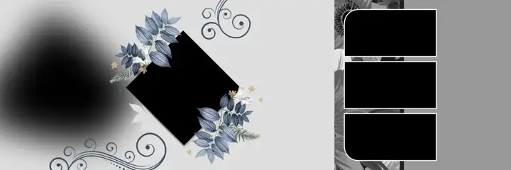 12x36 Christian Wedding Album PSD in Minimal Pastel Clouds Style