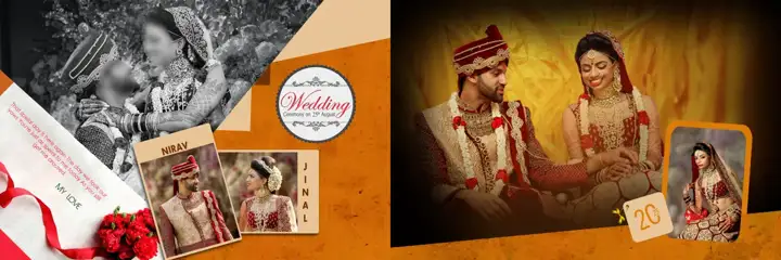 12x36 Indian Wedding Album PSD in Artistic Brush Strokes Style