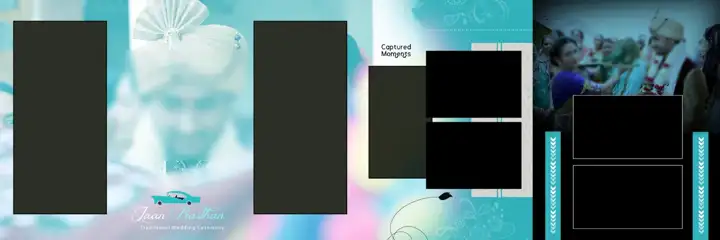 12x36 Indian Wedding Album PSD in Cinematic Pastel Clouds Style