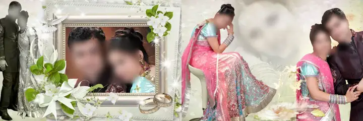 12x36 Indian Wedding Album PSD in Ornate Silk Texture Style