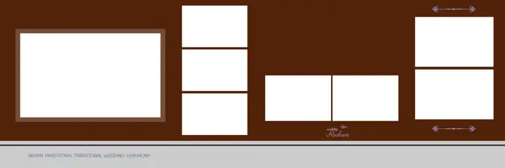 12x36 Indian Wedding Album PSD in Regal Peacock Art Style