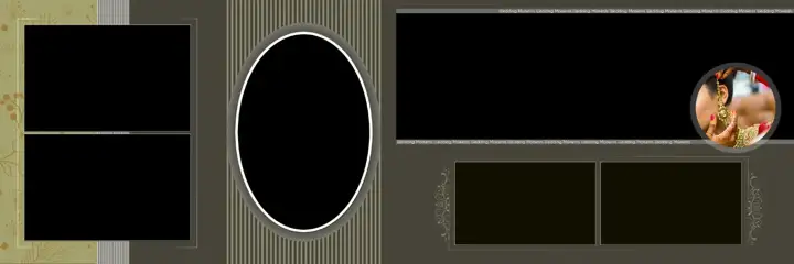 12x36 Karizma Wedding Album PSD in Charming Bokeh Lights Style