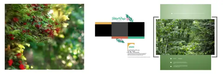 12x36 Pre-Wedding Album Background PSD in Premium Watercolour Splash Style