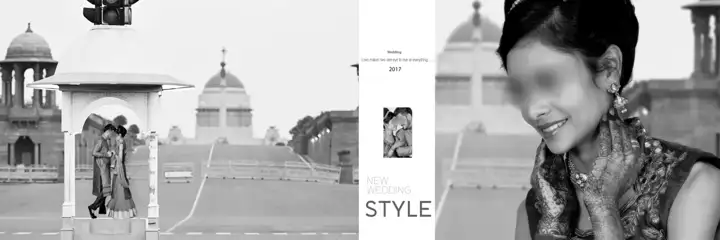 12x36 Pre-Wedding Album PSD in Artistic Pastel Clouds Style