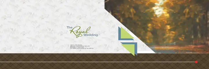 12x36 Wedding Album Background PSD in Classic Kolam Pattern Style