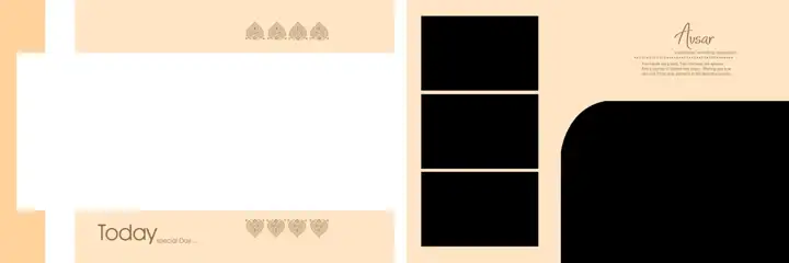 12x36 Wedding Album PSD in Artistic Bokeh Lights Style