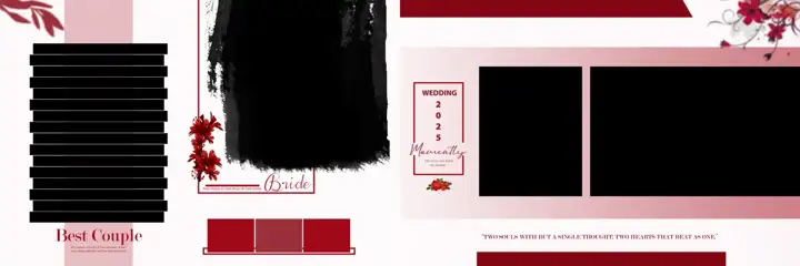 12x36 Wedding Album PSD in Artistic Silk Texture Style