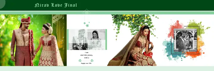 12x36 Wedding Album PSD in Cinematic Geometric Lines Style