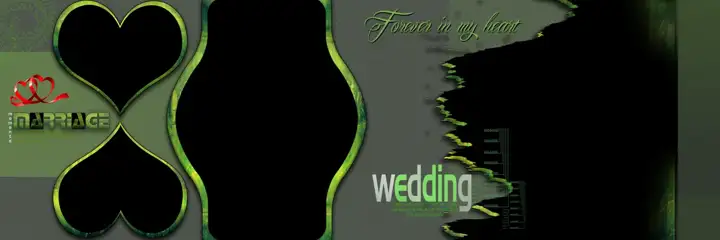 12x36 Wedding Album PSD in Cinematic Glitter Accents Style