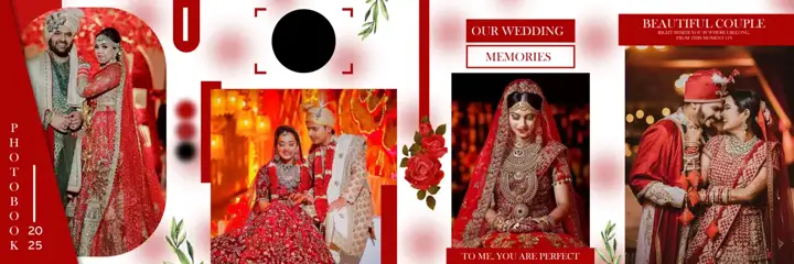 12x36 Wedding Album PSD in Cinematic Peacock Art Style