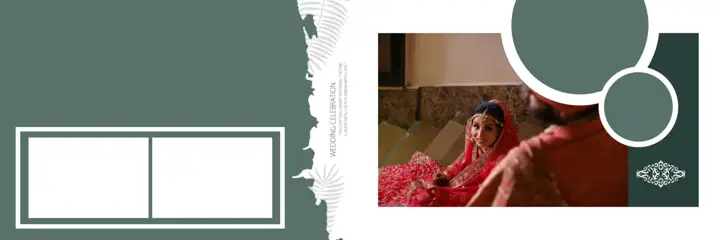 12x36 Wedding Album PSD in Cinematic Temple Motif Style