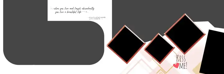 12x36 Wedding Album PSD in Classic Watercolour Splash Style