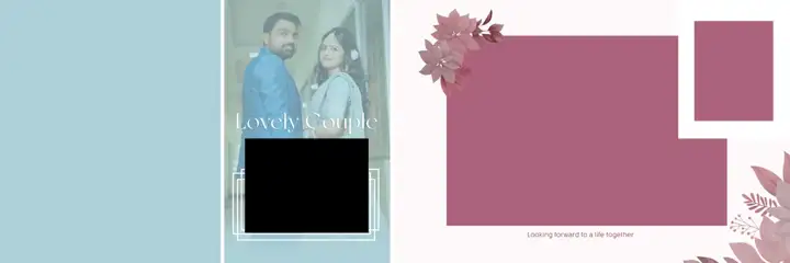 12x36 Wedding Album PSD in Dreamy Peacock Art Style