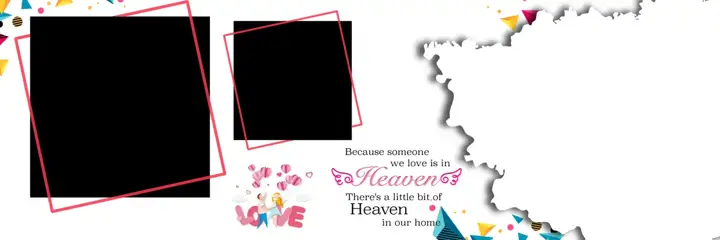 12x36 Wedding Album PSD in Dreamy Vintage Frame Style