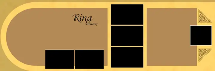 12x36 Wedding Album PSD in Elegant Vintage Frame Style