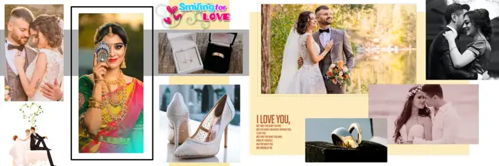 12x36 Wedding Album PSD in Floral Damask Texture Style