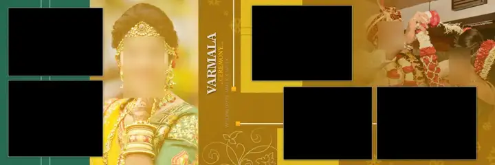 12x36 Wedding Album PSD in Graceful Bokeh Lights Style