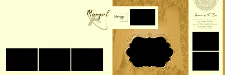 12x36 Wedding Album PSD in Modern Peacock Art Style