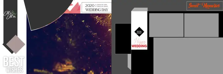 12x36 Wedding Album PSD in Ornate Temple Motif Style