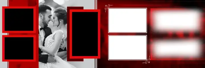 12x36 Wedding Album PSD in Premium Lotus Design Style