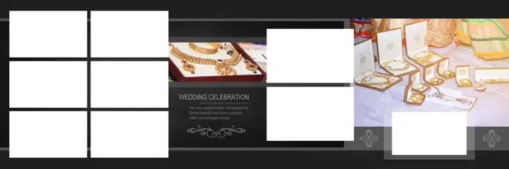 12x36 Wedding Album PSD in Premium Temple Motif Style
