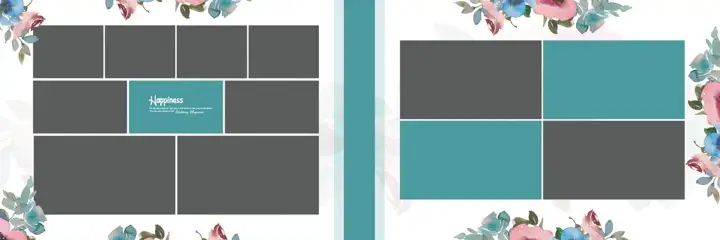 12x36 Wedding Album PSD in Regal Pastel Clouds Style
