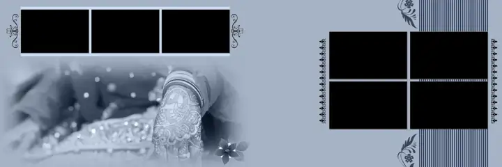 12x36 Wedding Album PSD in Rich Maroon Watercolour Splash Style