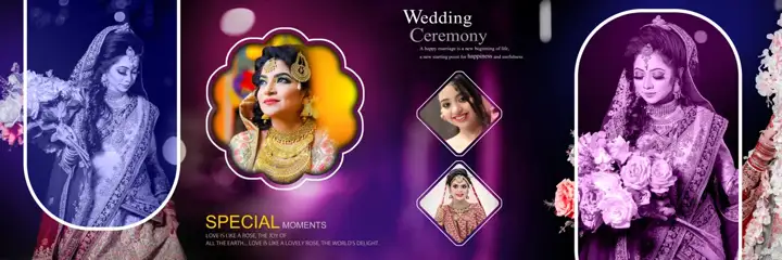 12x36 Wedding Album PSD in Timeless Kolam Pattern Style