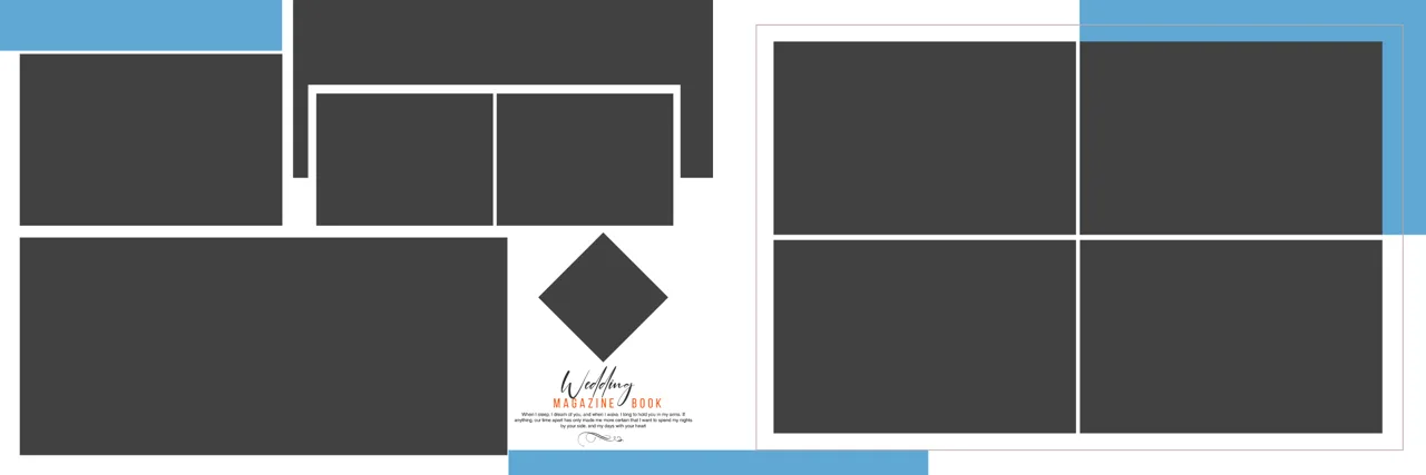 Classic Wedding Album 12x36 PSD Template