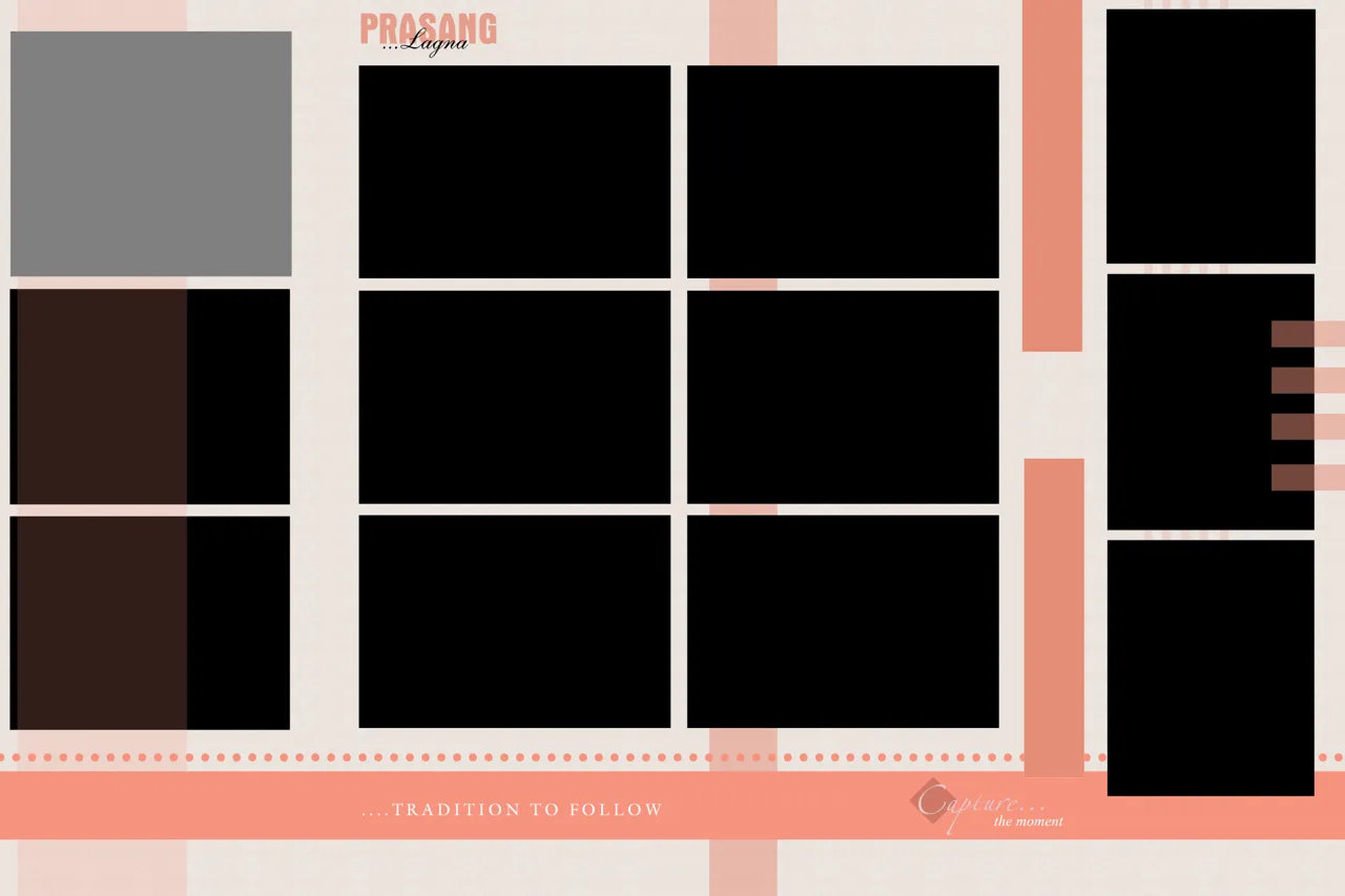 Bright Wedding Album Cover 20x30 PSD Template
