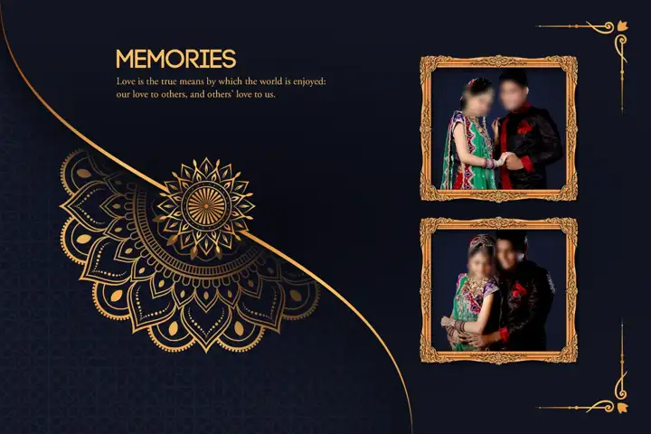Album Cover PSD in Luxury Vintage Frame Style