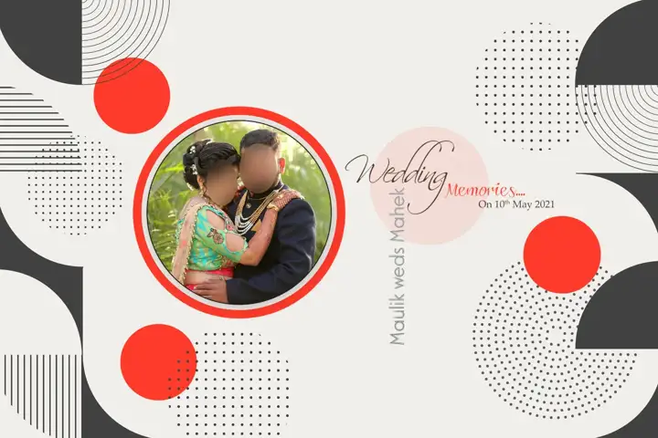 Album Cover PSD – Rich Maroon Brush Strokes Design