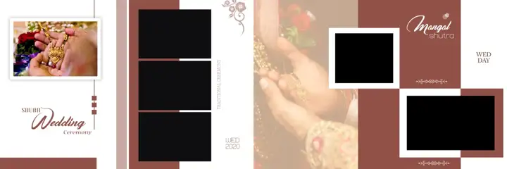 Artistic Album 12x36 PSD for Indian Wedding – Damask Texture