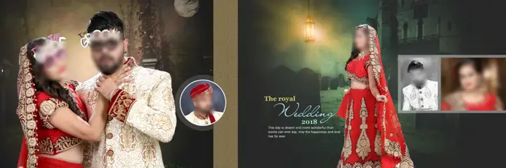 Artistic Album 6x18 PSD for Indian Wedding – Glitter Accents
