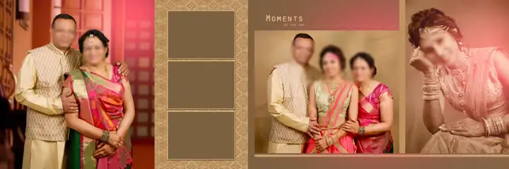 Artistic Royal Arch Wedding Album 12x36 PSD