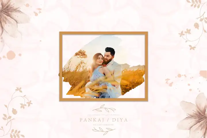 Artistic Royal Arch Wedding Album Cover PSD