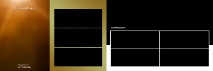 Artistic Wedding Album 12x36 PSD – Geometric Lines