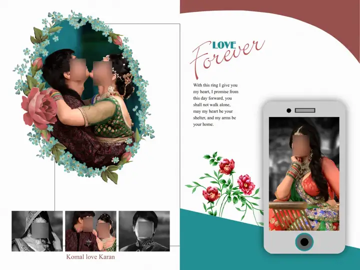Bright Album Cover PSD with Lotus Design