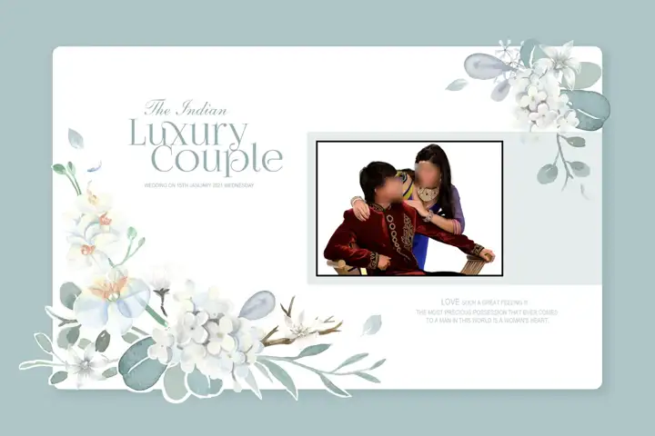 Bright Mandala Art Wedding Album Cover 12x18 PSD