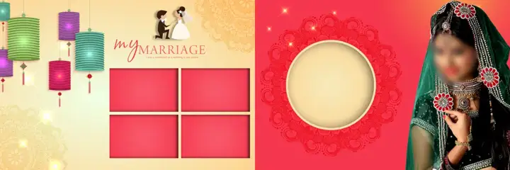 Bright Wedding Album 12x36 PSD – Lace Ornaments