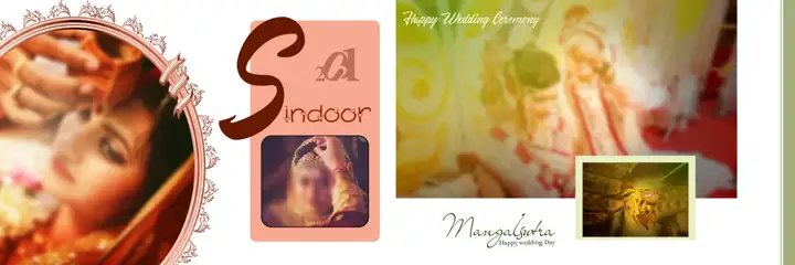Bright Wedding Album 12x36 PSD with Brush Strokes
