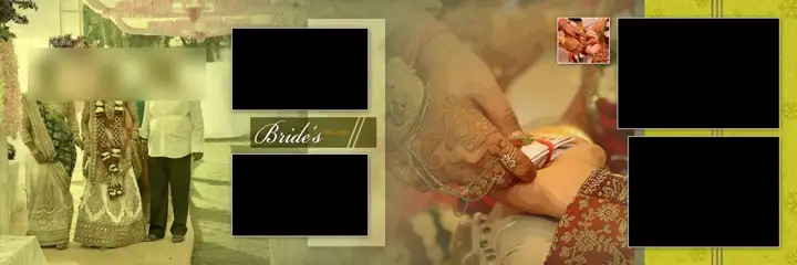 Bright Wedding Album 12x36 PSD with Lotus Design