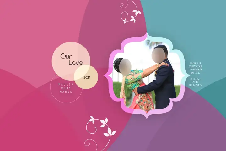 Charming Album Cover PSD with Brush Strokes