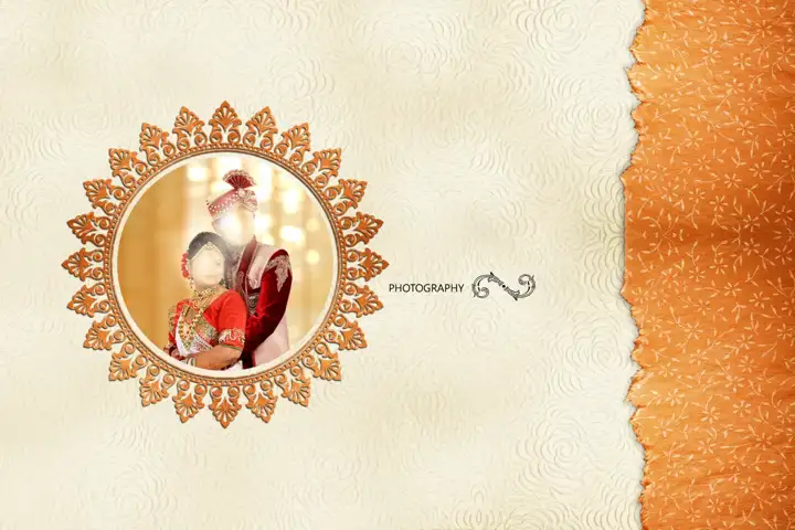 Charming Album Cover PSD with Lace Ornaments