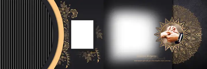 Charming Wedding Album 12x36 PSD with Royal Arch
