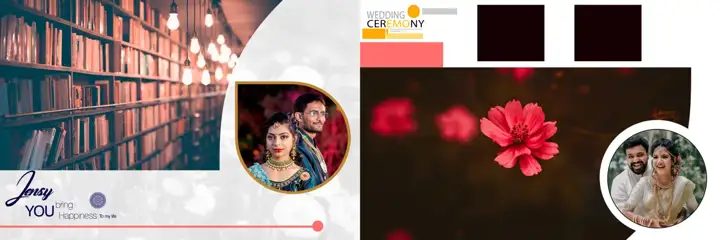 Cinematic Brush Strokes Wedding Album 12x36 PSD
