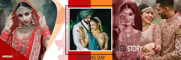 Cinematic Karizma Wedding Album 12x36 PSD with Damask Texture